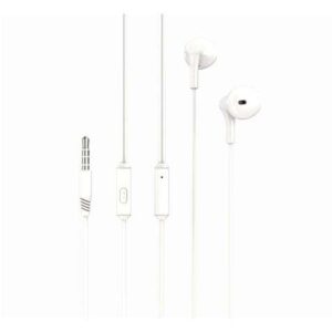 xo ep39 music auricular con microfono cable 1.2m boton de control color blanco