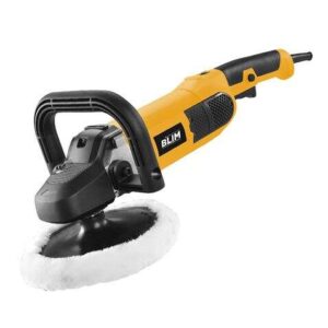 blim pulidora 180mm potencia 1500w velocidad regulable empuñadura ergonomica incluye disco de lana color amarillo