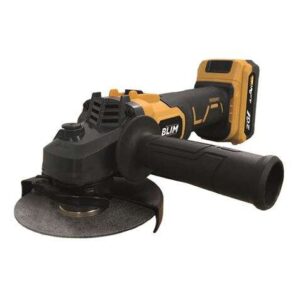 blim radial a bateria 125mm 20v 4.0ah velocidad sin carga 8500rpm agarre ergonomico suave color amarillo