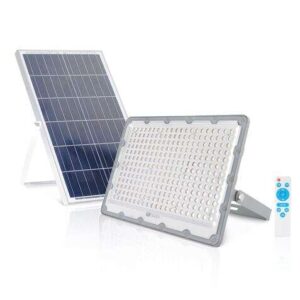 elbat foco solar led 200w 3600lm luz fria 6500k autonomia hasta 2 dias control remoto ip67
