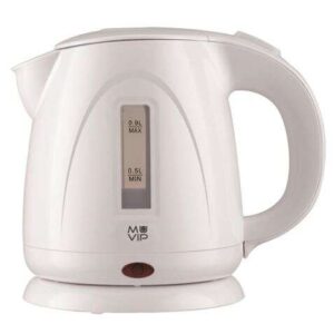 muvip hervidor de agua electrico 1300w capacidad 0.9l indicador de nivel base giratoria