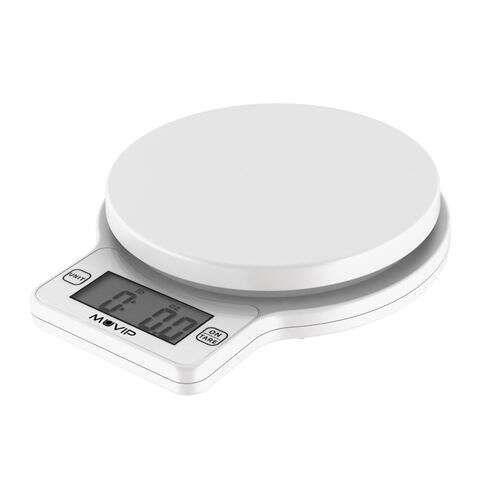 muvip round kitchen bascula de cocina digital sensor de alta precision apagado automatico peso max. 5kg