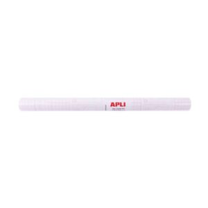 apli rollo de polipropileno transparente 3x0.50m 80 micras adhesivo reposicionable sistema easy peel cuadricula de precision alta resistencia a arañazos y roturas no amarillea