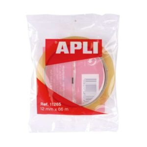 apli cinta adhesiva transparente 12mm x 66m fuerte adhesion adhesivo sin ruido