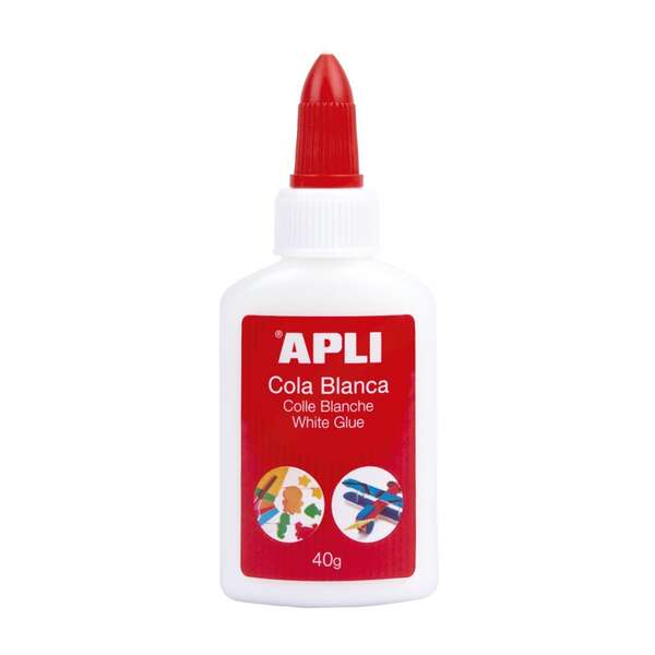 apli cola blanca liquida 40g aplicador de punta libre de solventes y no toxica apto para uso escolar