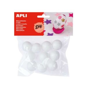 apli pack de 10 bolas de porexpan Ø 25 mm color blanco
