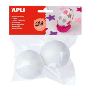 apli pack de 2 bolas de porexpan Ø 60 mm color blanco