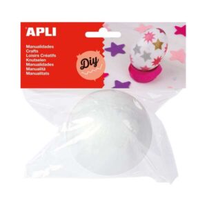 apli bola de poliestireno Ø 80 mm facil de cortar, pintar o forrar ideal para manualidades color blanco