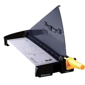 fellowes fusion a3 guillotina hasta formato a3 capacidad hasta 10 hojas longitud de corte 460mm cuchilla de acero inoxidable guias de corte y radio para cortes en angulo