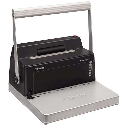 fellowes metal 100r encuadernadora manual a4 de espiral metalico perfora hasta 20 hojas encuaderna hasta 450 hojas