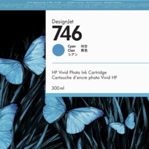 hp 746 cyan cartucho de tinta original p2v80a