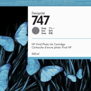 hp 747 gris cartucho de tinta original p2v86a