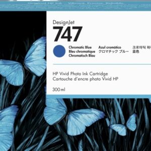 hp 747 azul cartucho de tinta original p2v85a