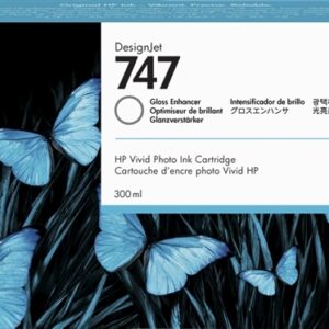 hp 747 optimizador de brillo cartucho de tinta original p2v87a