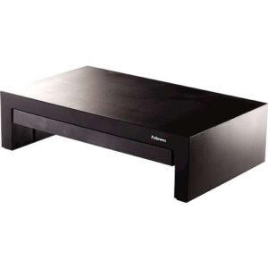 fellowes designer suites soporte elevador para monitor 3 alturas diferentes bandeja de almacenamiento peso max 18kg
