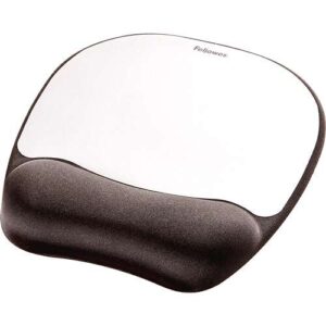 fellowes alfombrilla con reposamuñecas espuma memory foam confort excepcional color plateado