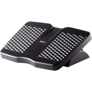 fellowes refresh reposapies con ventilacion 45.2x33cm 2 ajustes de altura plataforma deslizante color negro