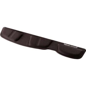 fellowes reposamuñecas para teclado de espuma diseñado para evitar dolores de muñeca color negro