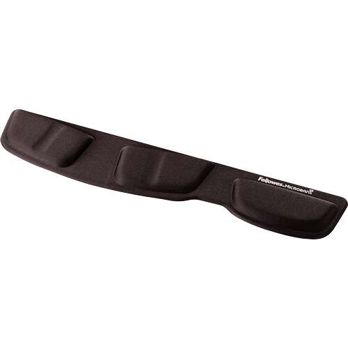 fellowes reposamuñecas para teclado de espuma diseñado para evitar dolores de muñeca color negro
