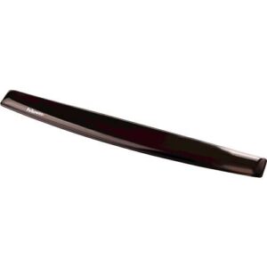 fellowes crystal reposamuñecas de gel para teclado resistente a las manchas base antideslizante color negro