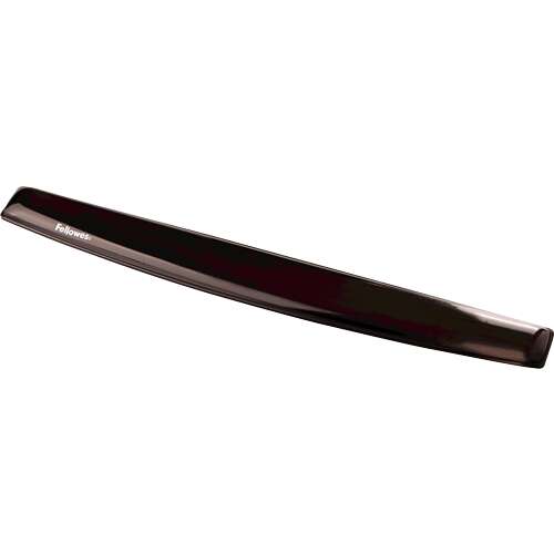 fellowes crystal reposamuñecas de gel para teclado resistente a las manchas base antideslizante color negro
