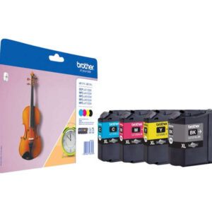 brother lc127xl/lc125xl pack de 4 cartuchos de tinta originales lc127xlvalbp