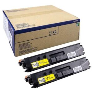 brother tn329 amarillo pack de 2 cartuchos de toner originales tn329ytwin