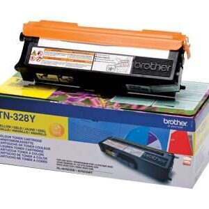 brother tn328 amarillo cartucho de toner original tn328y