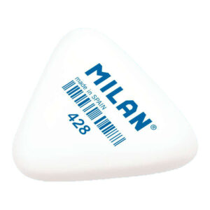 milan 428 goma triangular gruesa tipo miga de pan caucho sintetico color blanco