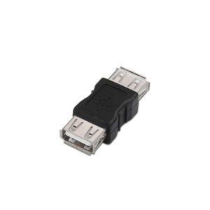 aisens adaptador usb 2.0 tipo a hembra a hembra para unir dos cables de usb color negro