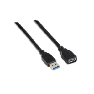 aisens cable extension usb 3.0 tipo a macho a a hembra 1.0m color negro