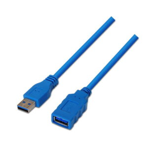aisens cable extension usb 3.0 tipo a macho a a hembra 2.0m color azul