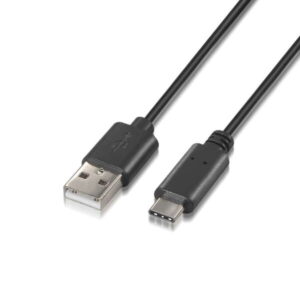 aisens cable usb tipo c a usb a 2.0 carga rapida 2.0m color negro