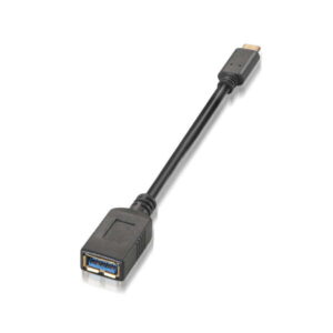 aisens cable usb 3.1 gen1 5gbps 3a tipo usb c/m a hembra 15cm color negro