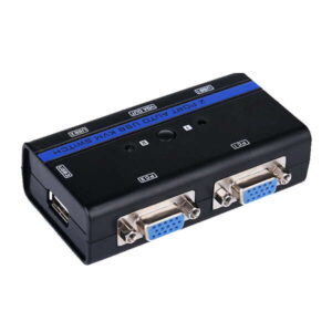 aisens conmutador kvm vga usb 1u 2pc+cable color negro