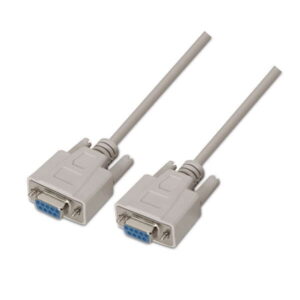 aisens cable serie rs232 db9/h db9/h 1.8m color beige