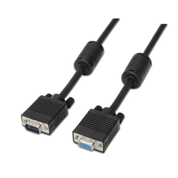 aisens cable svga con ferrita hdb15/macho hdb15/hembra 3.0m color negro