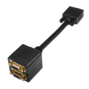 aisens cable bifurcador super alta calidad svga(3c+9) hdb15/m 2xhdb15/h blindado en oro 20cm color oro