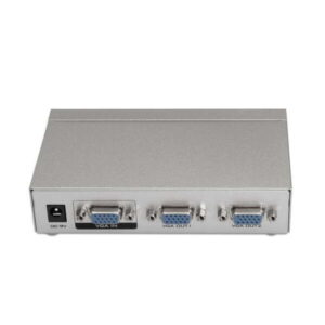 aisens svga duplicador para 2 monitores con alimentacion color plata
