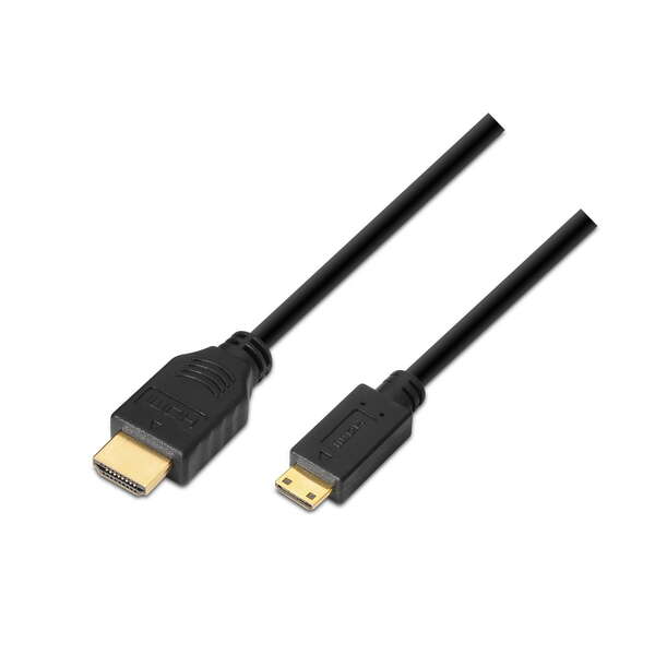 aisens cable hdmi a mini hdmi alta velocidad / hec a macho c/macho 3.0m compatibilidad 3d y ethernet color negro