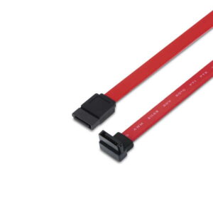 aisens cable sata iii datos 6g datos acodado 0.5m para disco duro sata i ii iii ssd color rojo