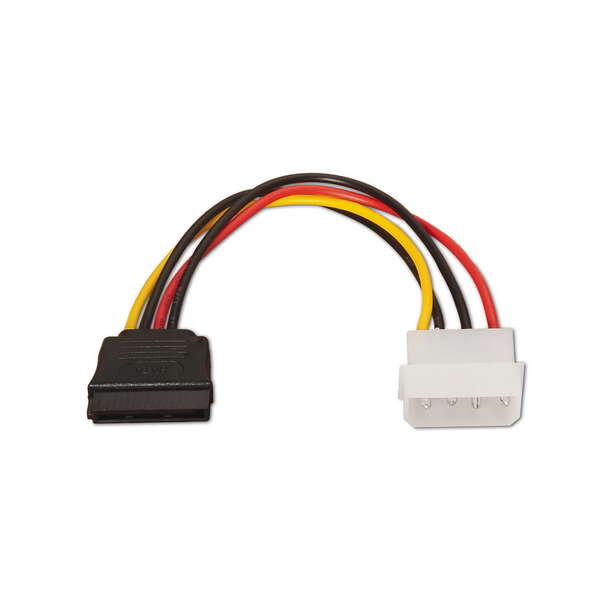 aisens cable sata alimentacion molex 4pin/m sata hembra 16cm 100% cobre color negro
