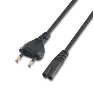 aisens cable alimentacion forma 8 cee7/16/m c7/h 1.5m 100% cobre puro awg18 color negro