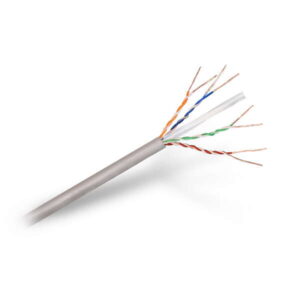 aisens cable de red rj45 cat.6 utp rigido awg24 bobina de 100m 100% cobre para la instalacion color gris
