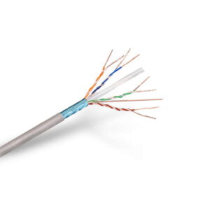 aisens bobina de cable de red rj45 cat.6 ftp rigido awg24 305m 100% cobre para la instalacion color gris