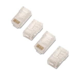 aisens pack de 10 conectores rj45 8 hilos cat.6 awg24 color transparente