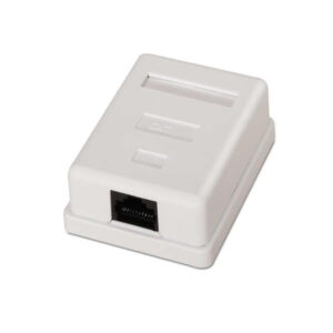 aisens roseta de superficie rj45 cat.6 utp 1 toma color blanco