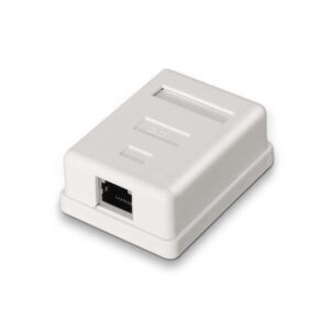 aisens roseta de superficie rj45 cat.6 ftp 1 toma color blanco