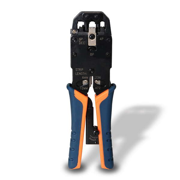 aisens tenaza metalica de crimpar rj10/rj11/rj12/rj45 de carraca color negro