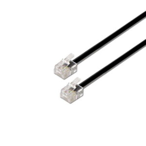 aisens cable de telefono 6p4c m m 2.0m color negro